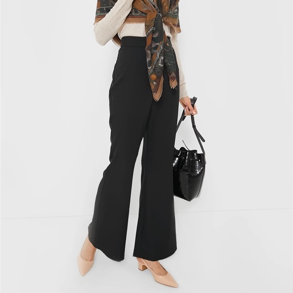 Black Wide Leg Paige Pants - Picture 2 of 7